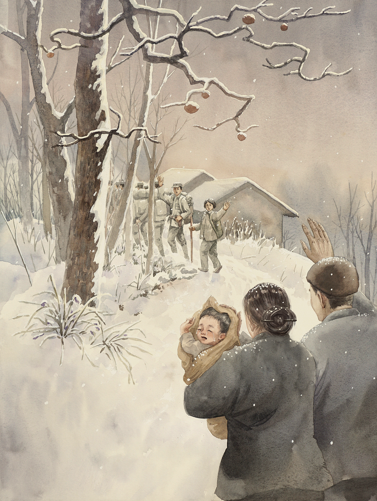 报社时任社长邓拓为纪念牺牲的村民,将自己刚出生的女儿取名“邓小兰”。战争中,婴儿邓小兰被寄养在老乡家中。