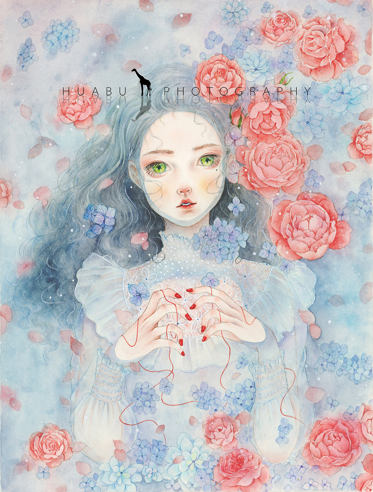 water（图ZOTA4NDM0ODQ=） - 商业插画 - 站酷设计师花步原创素材 - 站酷ZCOOL