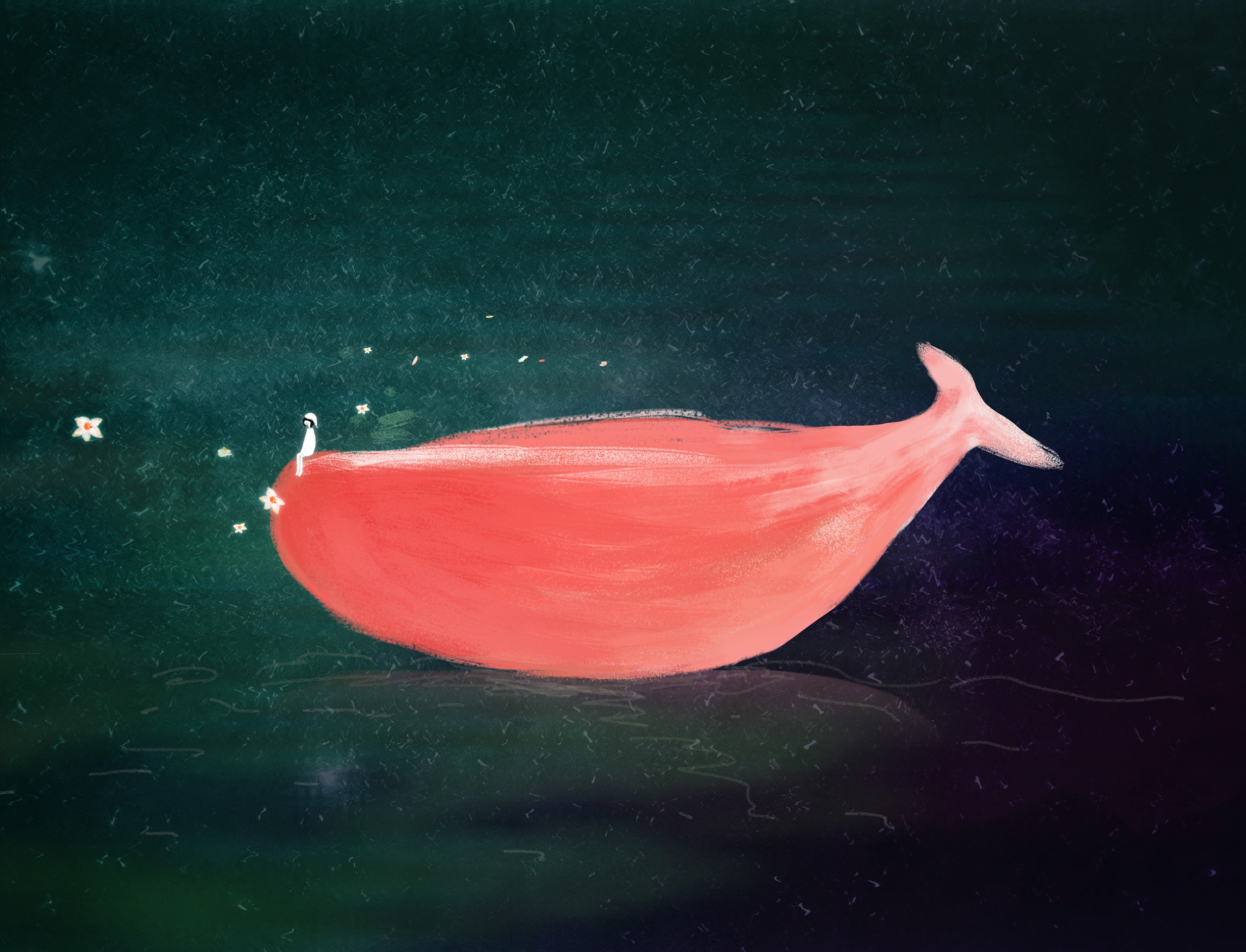 木骊的插画:夜梦