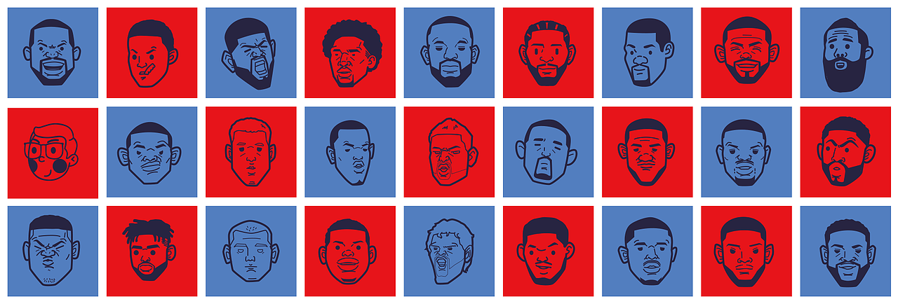 NBA ALL-STAR GAME 2019 大集合（图ZMTUxMjYyNDY0） - 创作习作 - 站酷设计师洪猙獰_原创素材 - 站酷ZCOOL