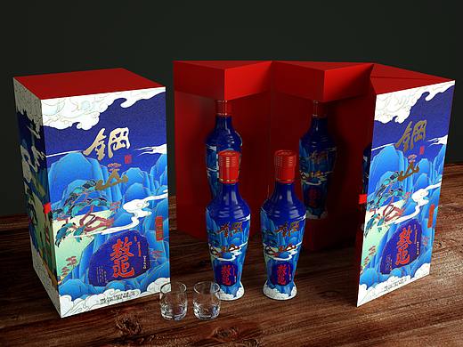 金钢山酒业【钢山特区】白酒包装礼盒设计瓶型设计