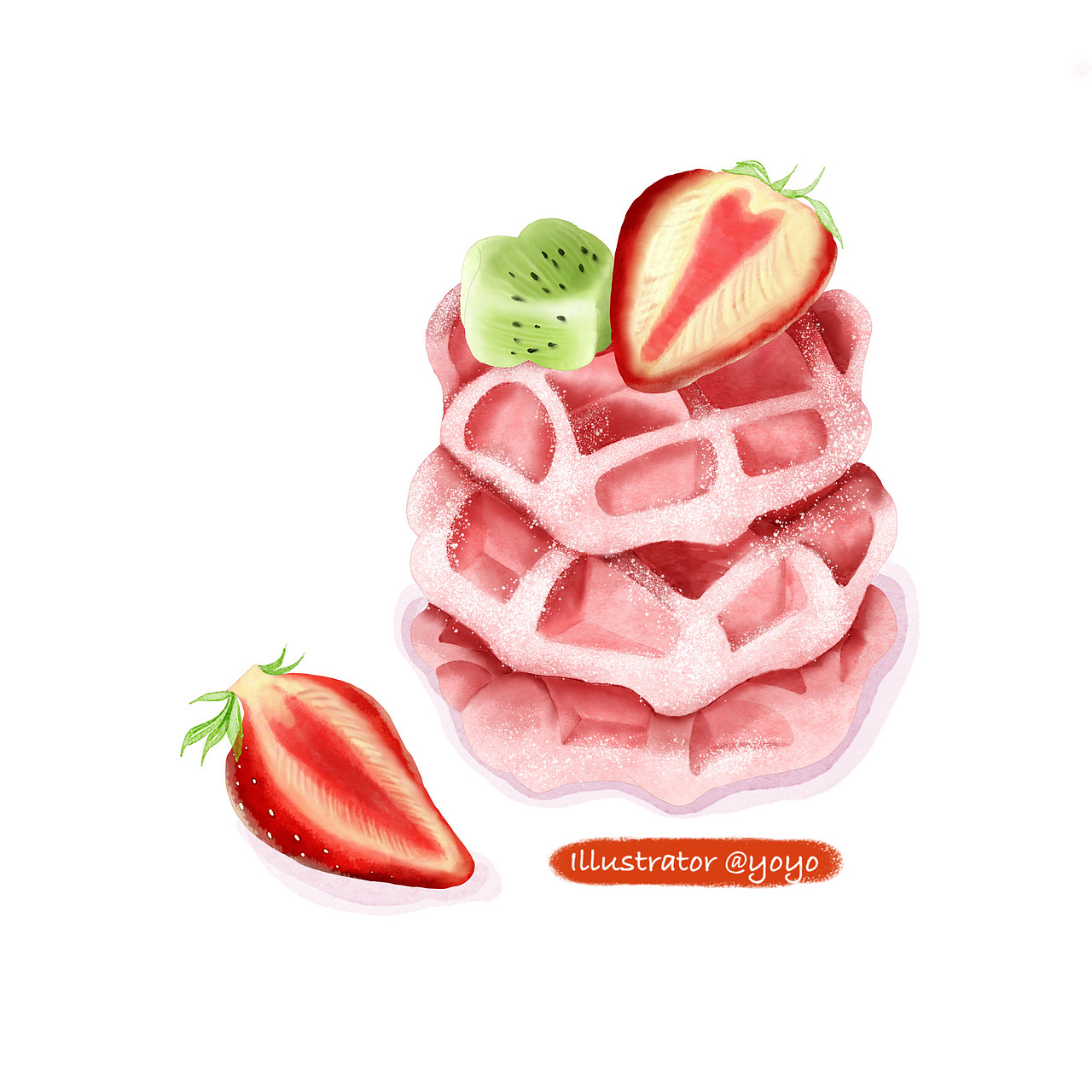 一组糕点插画