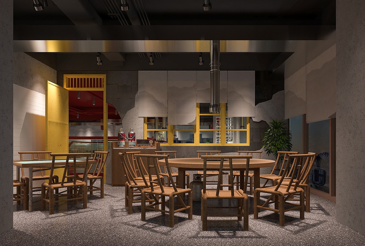 贵阳璞道餐饮设计·小河黔蔡地摊火锅案例