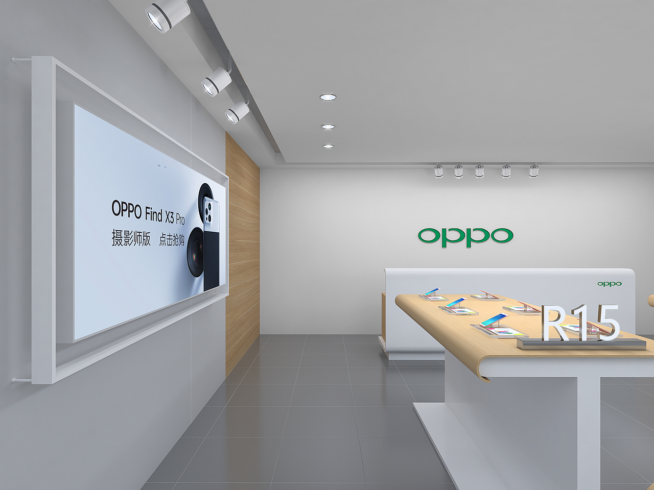 oppo终端门店（图ZMjc3MTI0MTIw） - 商业空间设计 - 站酷设计师ZeroChan2014原创素材 - 站酷ZCOOL