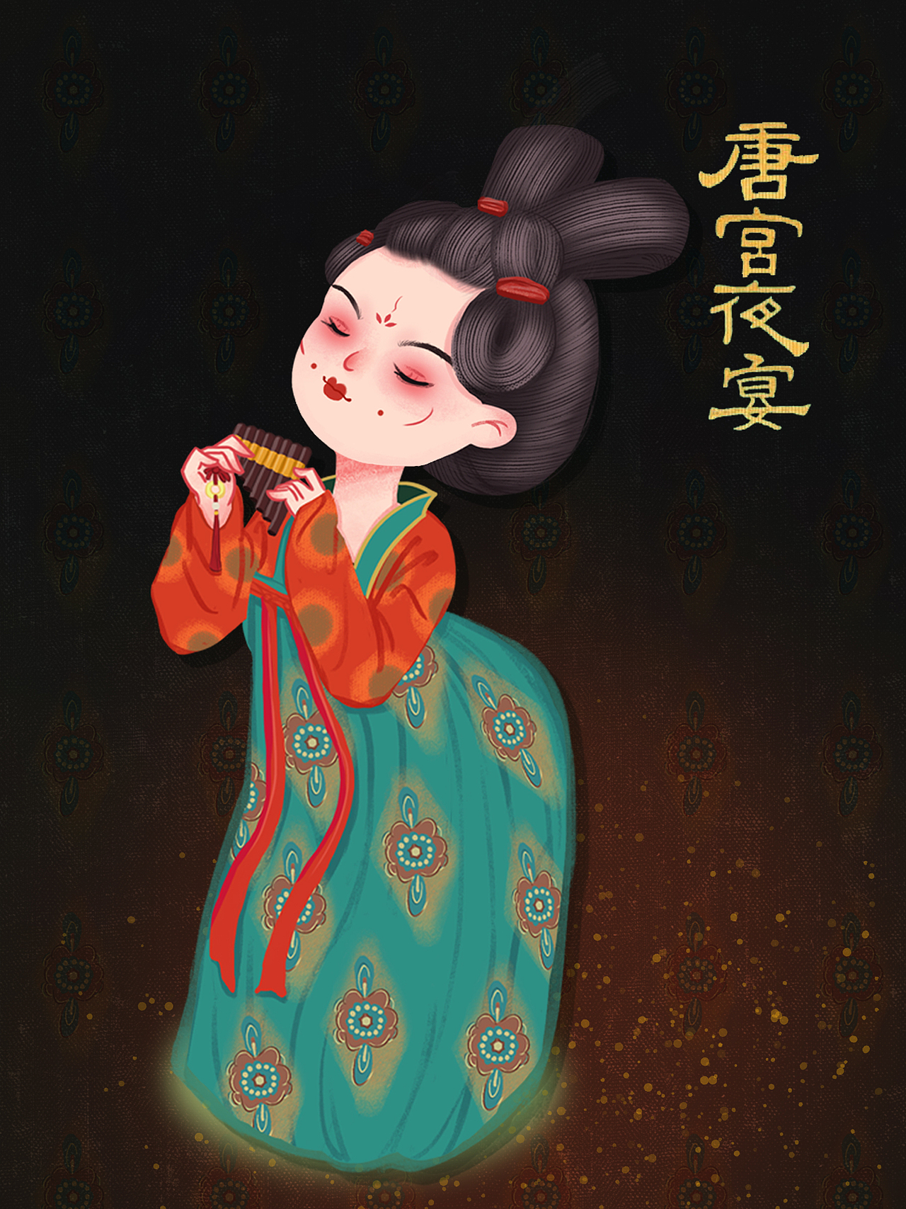 唐宫夜宴（图ZMjczODUxNzQ4） - 商业插画 - 站酷设计师Renliy原创素材 - 站酷ZCOOL