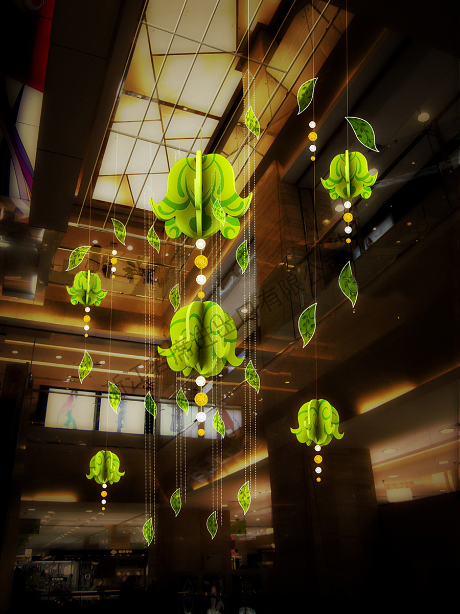 美陈中庭吊饰（图ZMjExMzQxODY0） - 其他三维 - 站酷设计师若席工艺原创素材 - 站酷ZCOOL