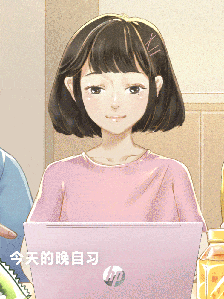 惠普电脑中秋节动态双微海报-中秋众生相（图ZMjI1ODAxNzI4） - 商业插画 - 站酷设计师猫猫大人原创素材 - 站酷ZCOOL