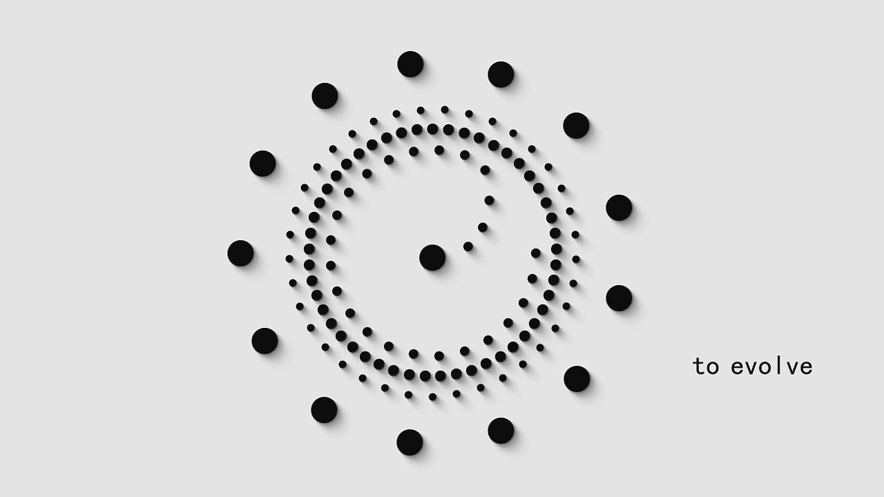 黑白线条二维动画