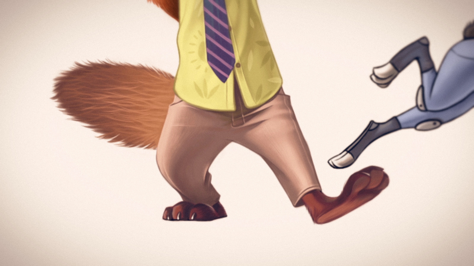 教你ps手绘《疯狂动物城》nick & judy