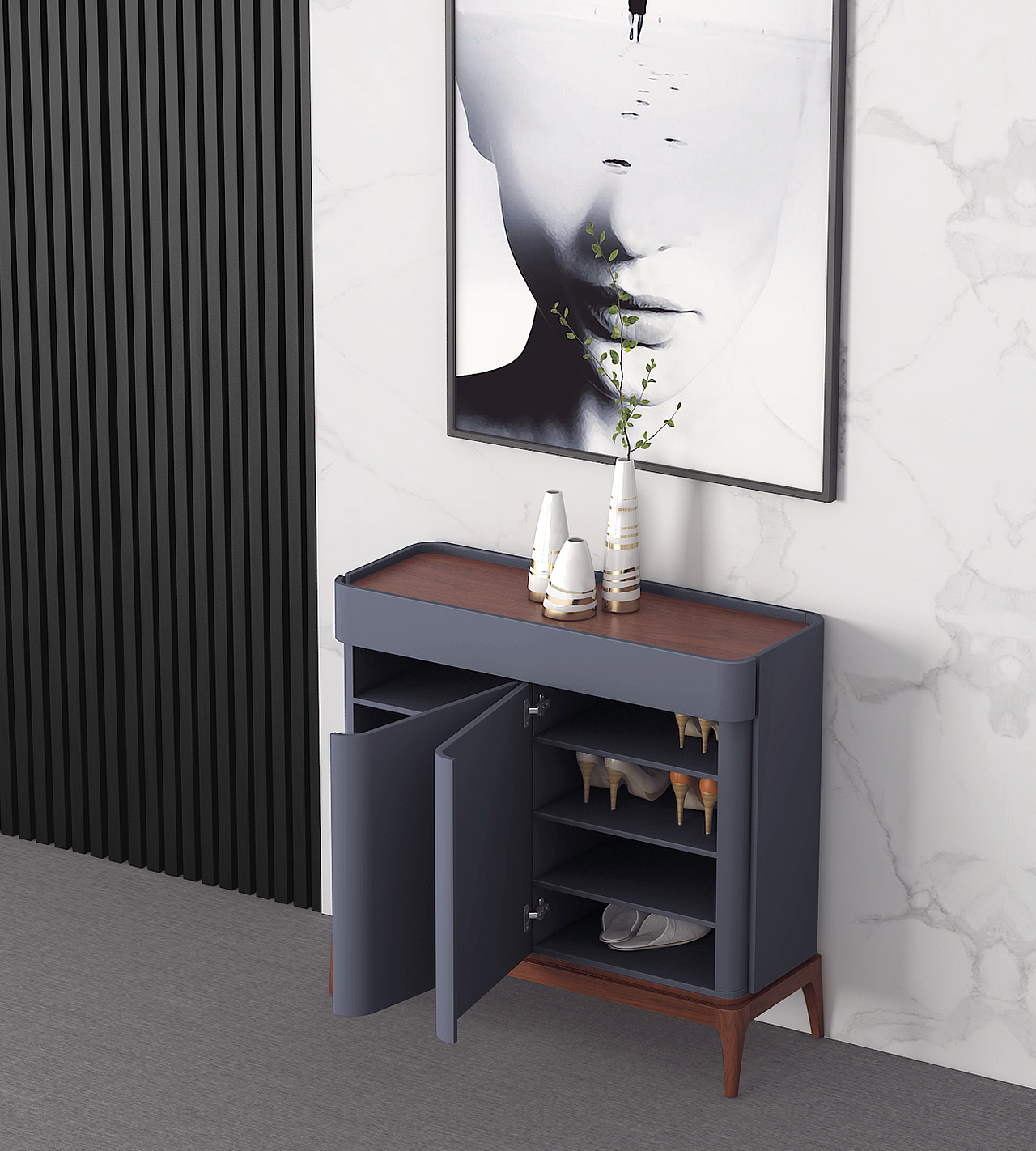 鞋柜（图ZMTgwODY5NjYw） - 生活用品 - 站酷设计师123r木头人原创素材 - 站酷ZCOOL