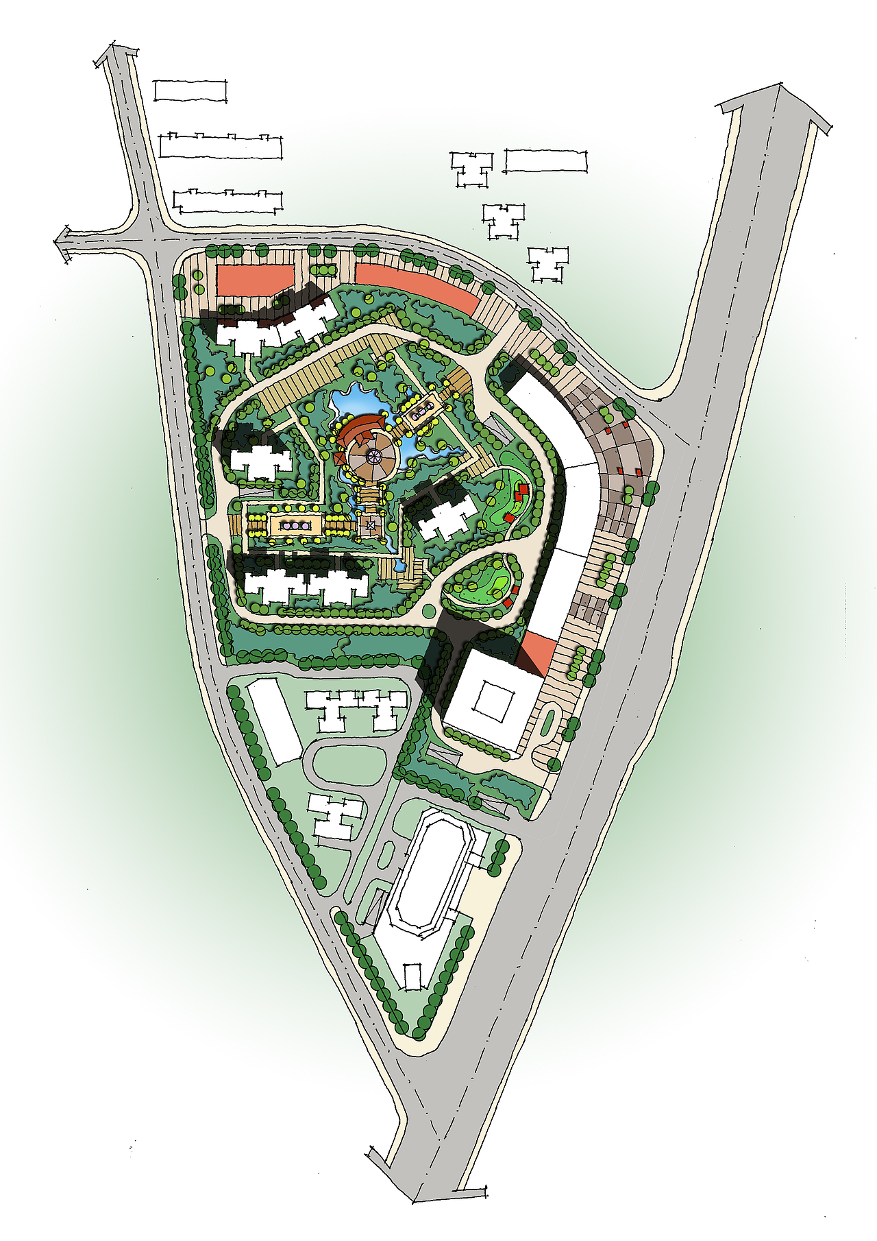 那些年画过的手绘总图们