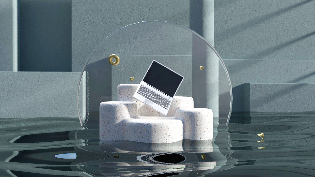 笔记本电脑展示|三维|场景|我是hyc - 原创作品 - 站酷 (zcool)