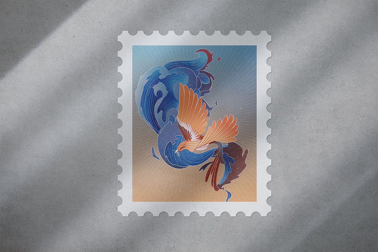 国潮商业插画｜将成语故事做成邮票（图ZMzE2NTc1ODI0） - 商业插画 - 站酷设计师Chichifoo原创素材 - 站酷ZCOOL