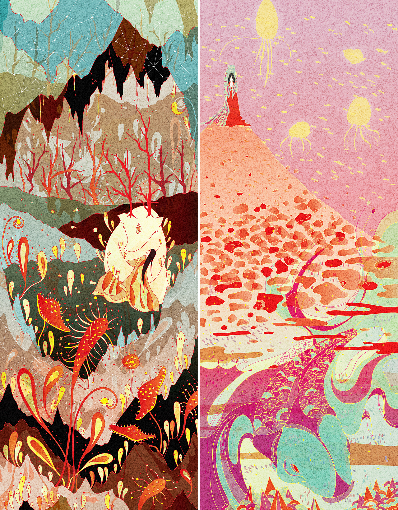 《山谷的回响》绘本（图ZMzQyNTY4MTY4） - 绘本 - 站酷设计师花芍子lsl原创素材 - 站酷ZCOOL