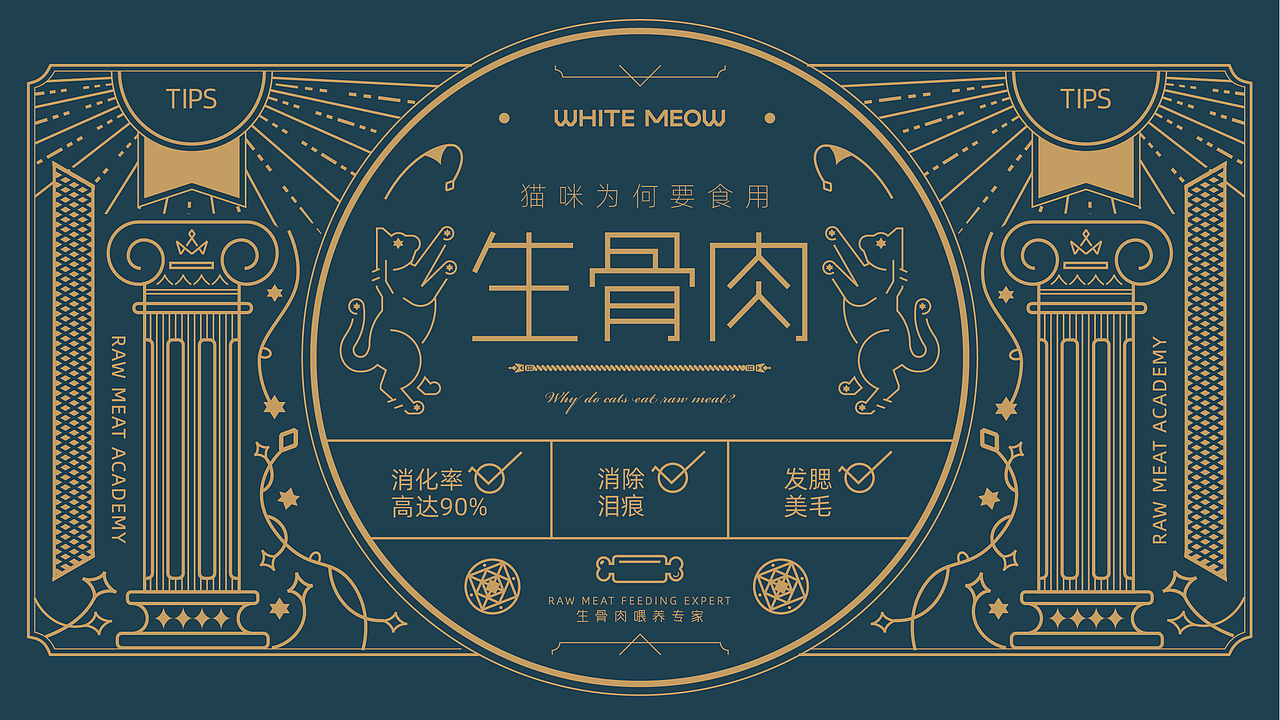 生骨肉喂养专家——怀特喵·宠物品牌升级（图ZMzEwMDYyNjgw） - 品牌 - 站酷设计师核桃设计原创素材 - 站酷ZCOOL