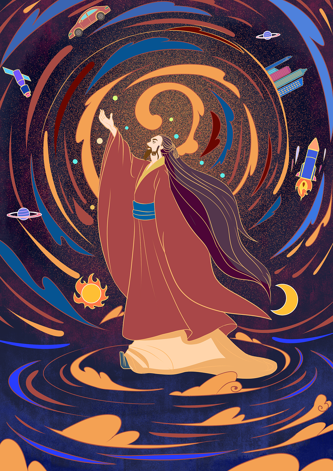 航天文创插画（图ZMjk4MjA5MzU2） - 商业插画 - 站酷设计师熊夭夭JY原创素材 - 站酷ZCOOL