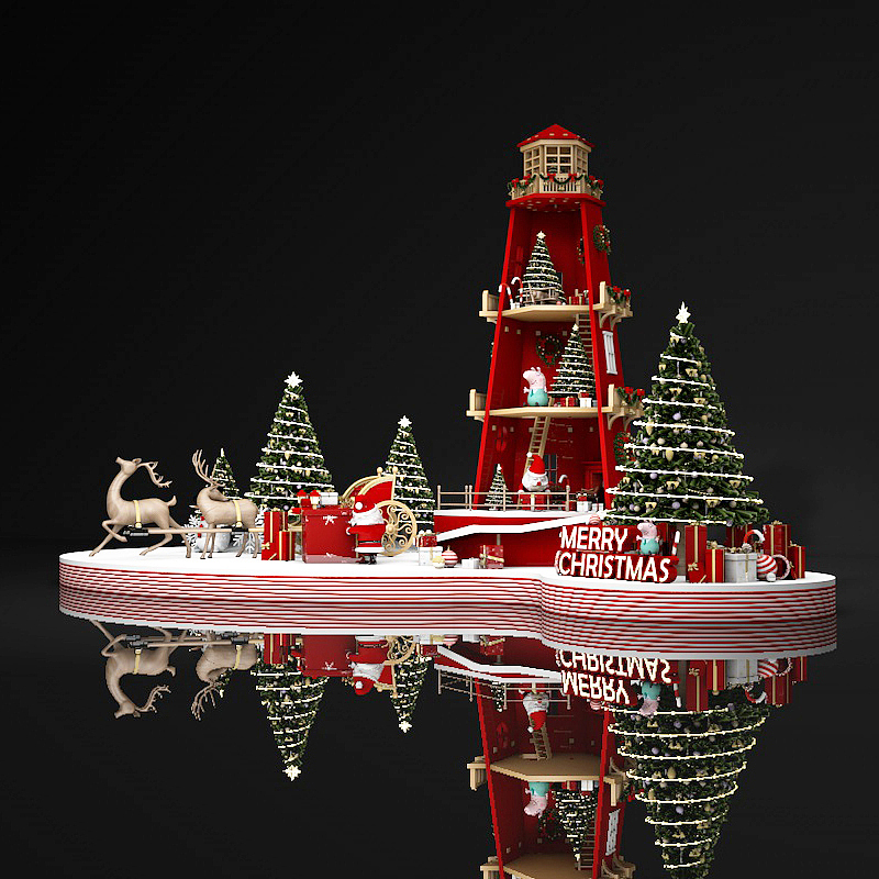 圣诞宝塔卡车美陈（图ZMTI5MzQyNTAw） - 商业空间设计 - 站酷设计师蓝色的榴莲原创素材 - 站酷ZCOOL