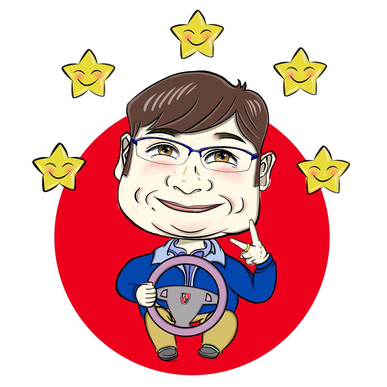 年度最佳网红司机（图ZMTc0NTM4OTI0） - 商业插画 - 站酷设计师古冷七少原创素材 - 站酷ZCOOL