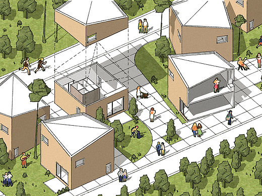 卡通风景观分析图