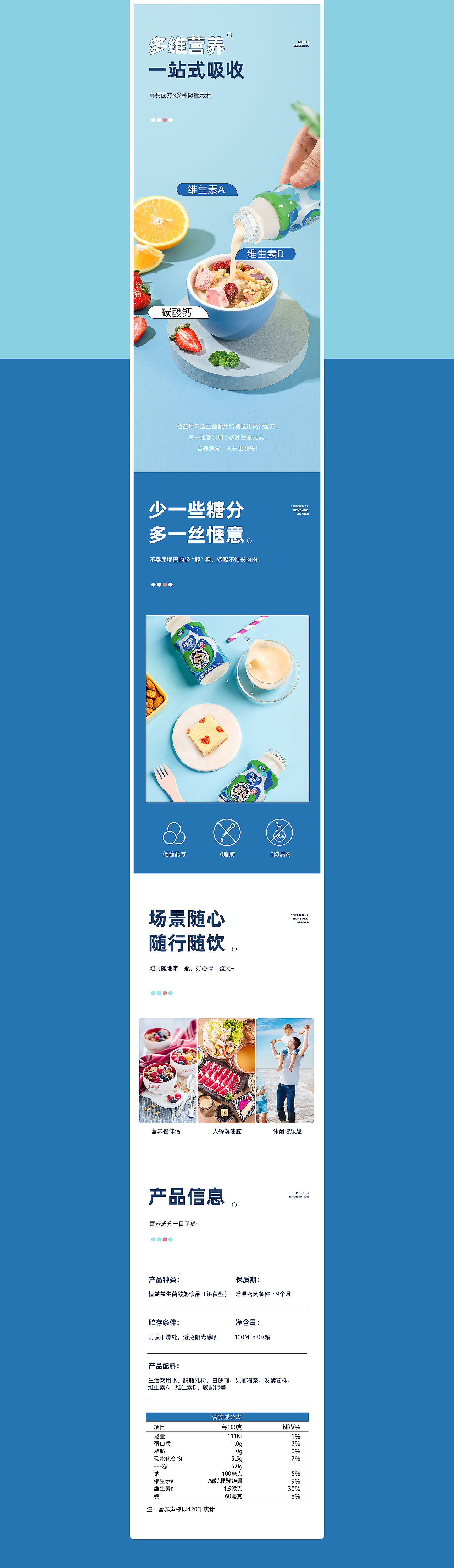 【植益lab】荔枝味果汁型汽水＆乳酸菌饮料详情页设计