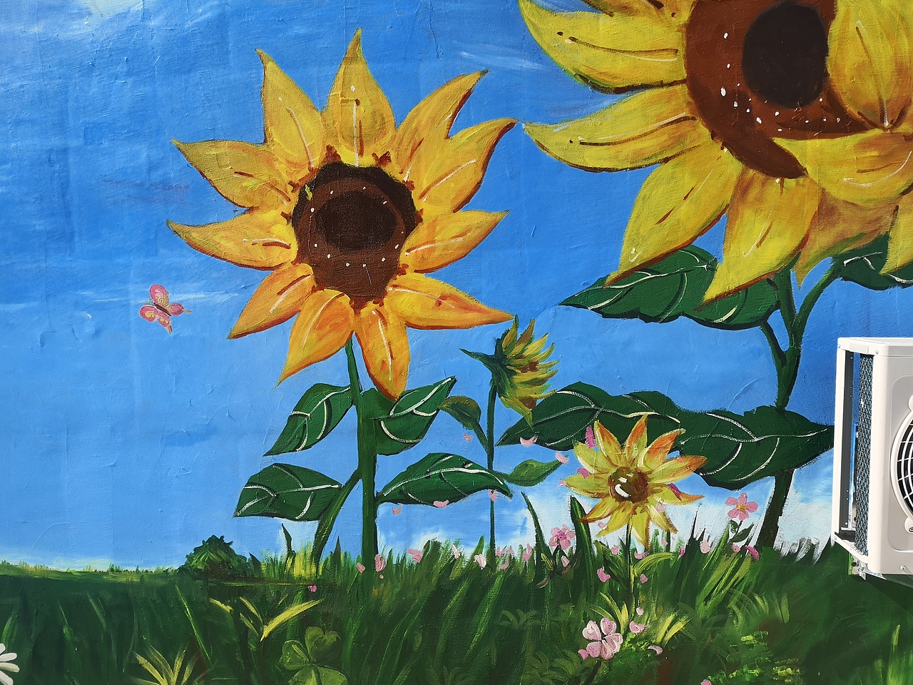 向日葵主题墙绘