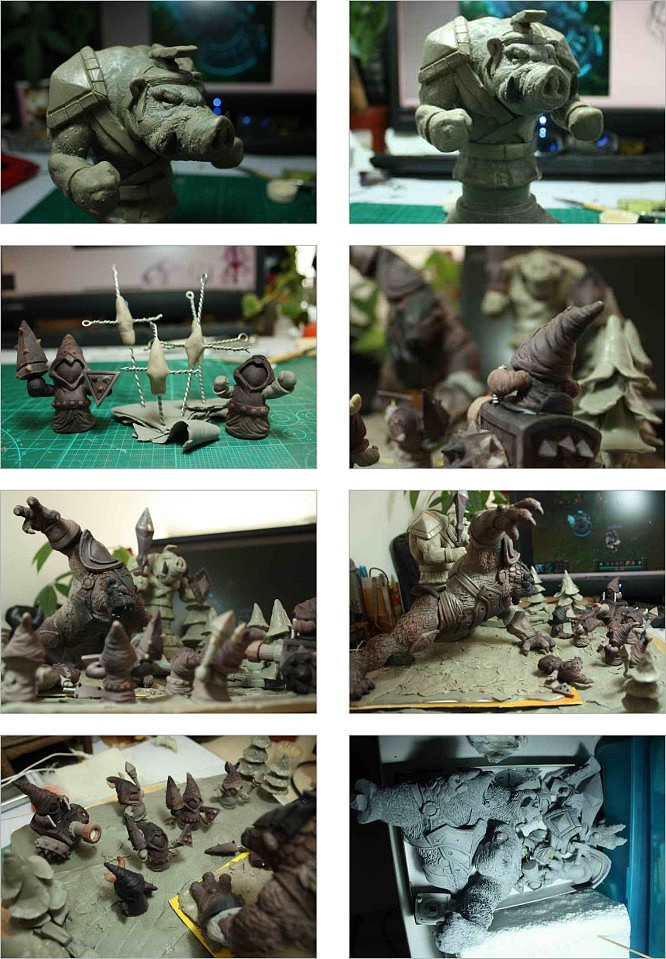 ~LOL 雷霆咆哮~原型制作过程分享（图ZMTYyNjQxNjg=） - 手办/模玩 - 站酷设计师熊屁屁原创素材 - 站酷ZCOOL