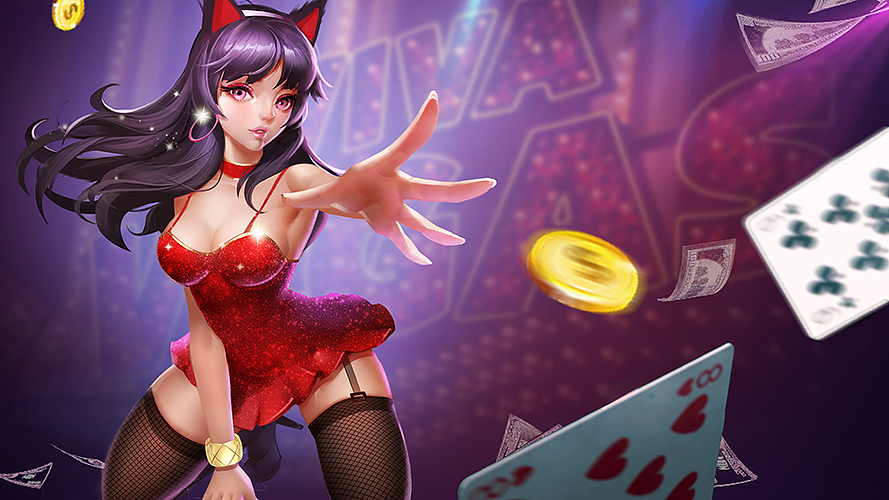 爱玩棋牌(宣传图)|插画|游戏原画|www211 - 原创作品 - 站酷 (zcool)