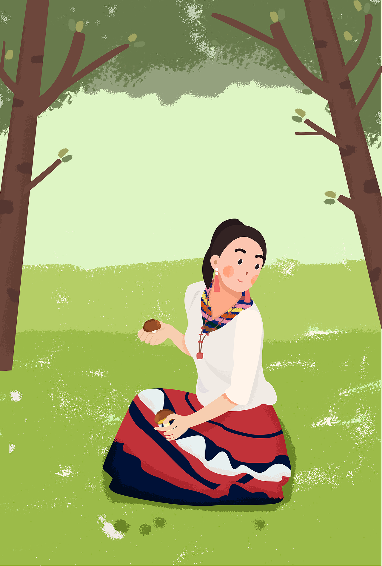 原创插画修改流程（附肌理）（图ZMTE1MTAyMzc2） - 商业插画 - 站酷设计师黄花鱼Blender原创素材 - 站酷ZCOOL