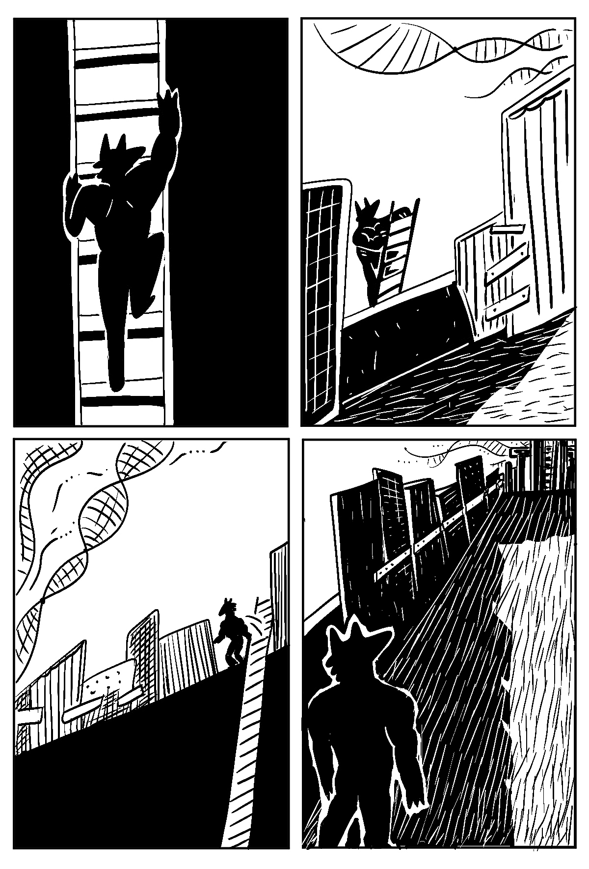 短篇漫画《桥》（图ZMjg0NTk5ODIw） - 短篇/格漫 - 站酷设计师孙愚火原创素材 - 站酷ZCOOL