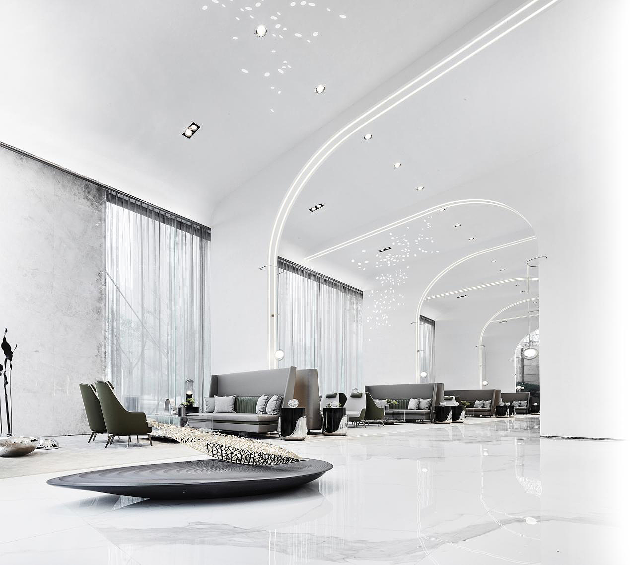 JSP | 光风霁月般的舒阔,渔舟唱晚般的闲雅（图ZMjY3MzA5MDQ0） - 商业空间设计 - 站酷设计师JSP_Archi_deco原创素材 - 站酷ZCOOL