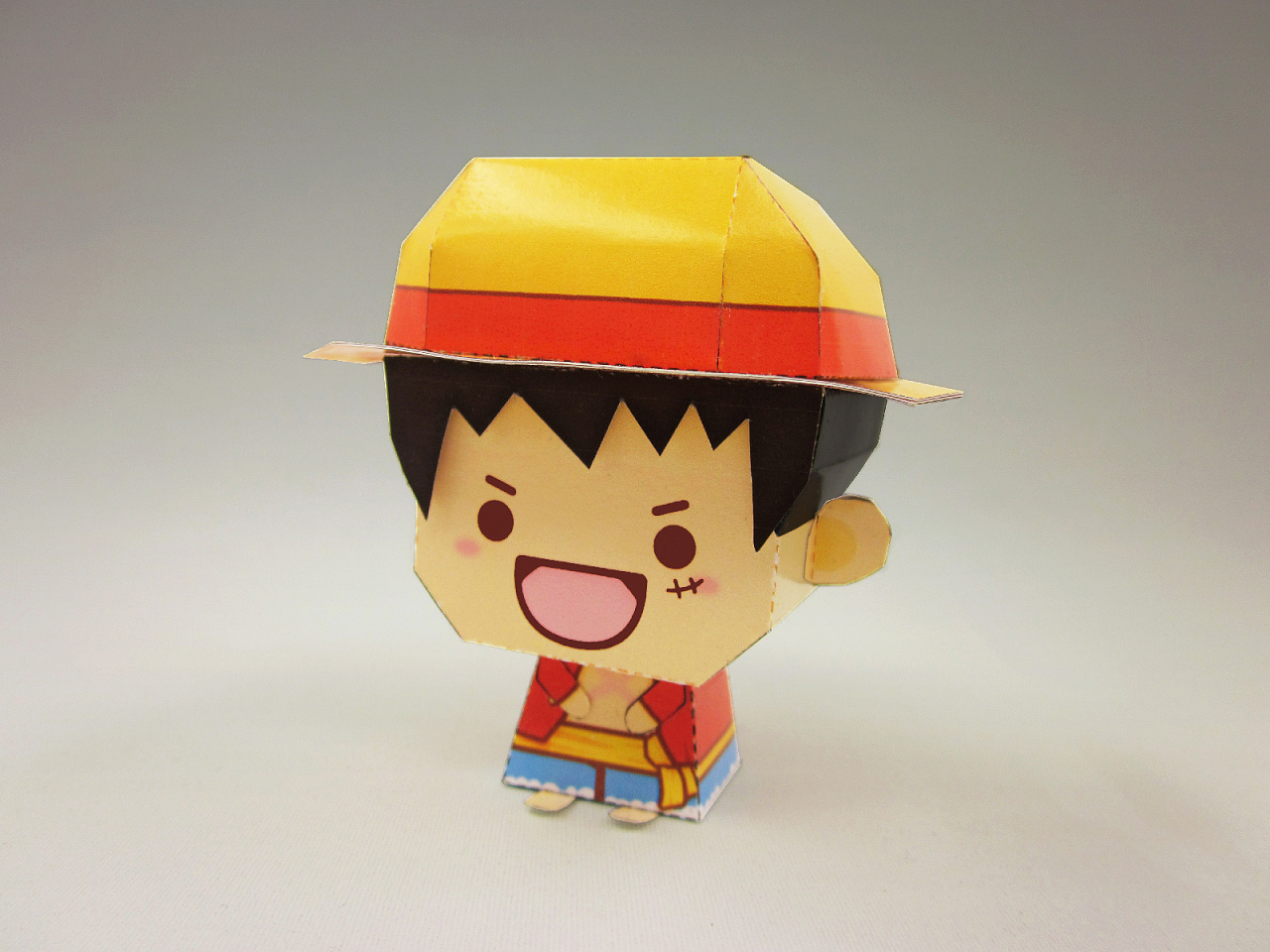 海贼王公仔_纸模型设计