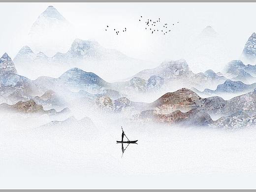 中国风意境山水画