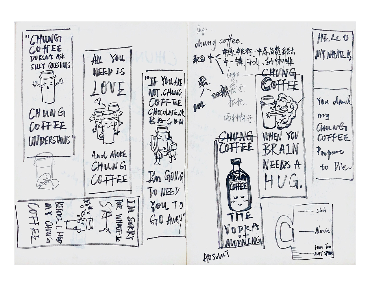 CHUNG COFFEE标志设计及延展（图ZMjA4MjEzODg4） - Logo - 站酷设计师歪歪614原创素材 - 站酷ZCOOL