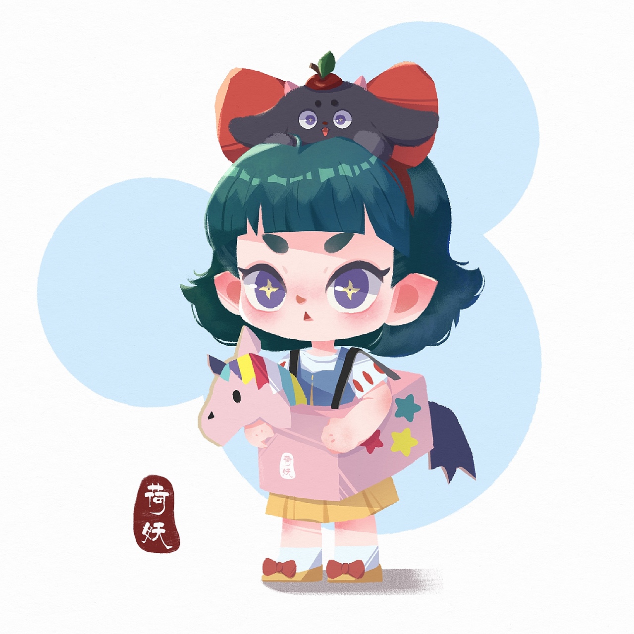 近期插画学练小结（图ZMjU2NDQ3MTg0） - 儿童插画 - 站酷设计师荷妖原创素材 - 站酷ZCOOL