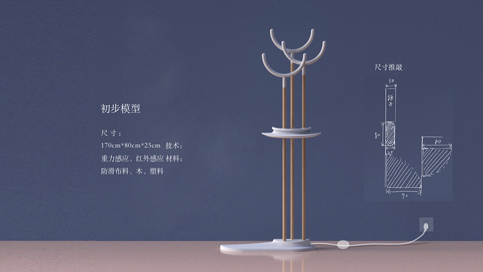 暖光——智能化多功能行衣架（图ZMjMzODc5NjUy） - 人机交互 - 站酷设计师变熟中巧克力树原创素材 - 站酷ZCOOL