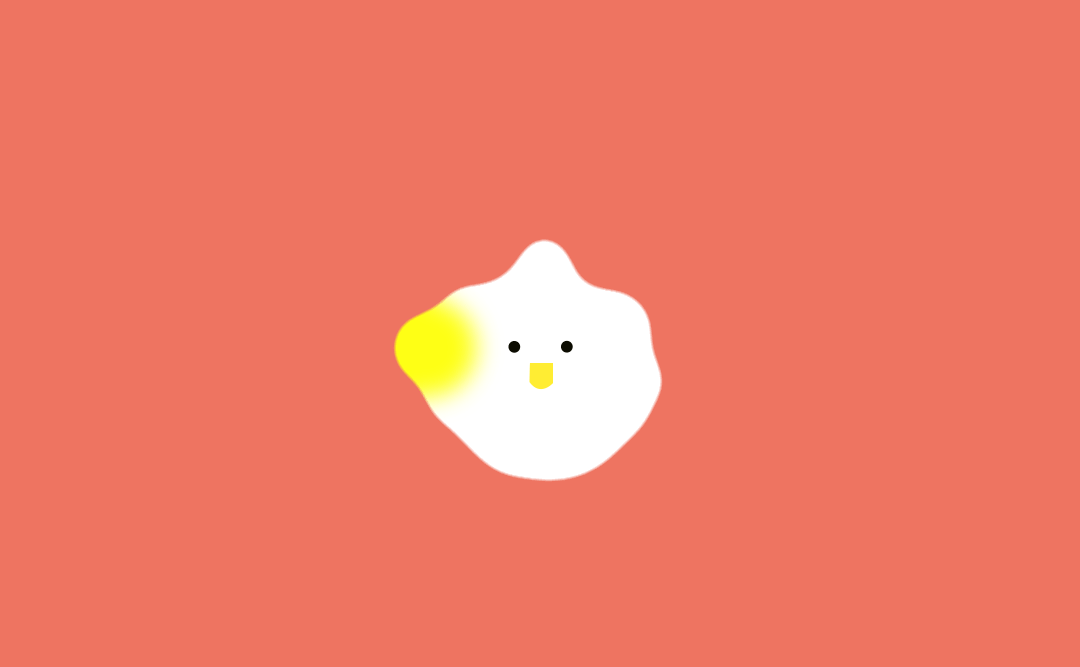 鸡蛋与蛋黄融合动效