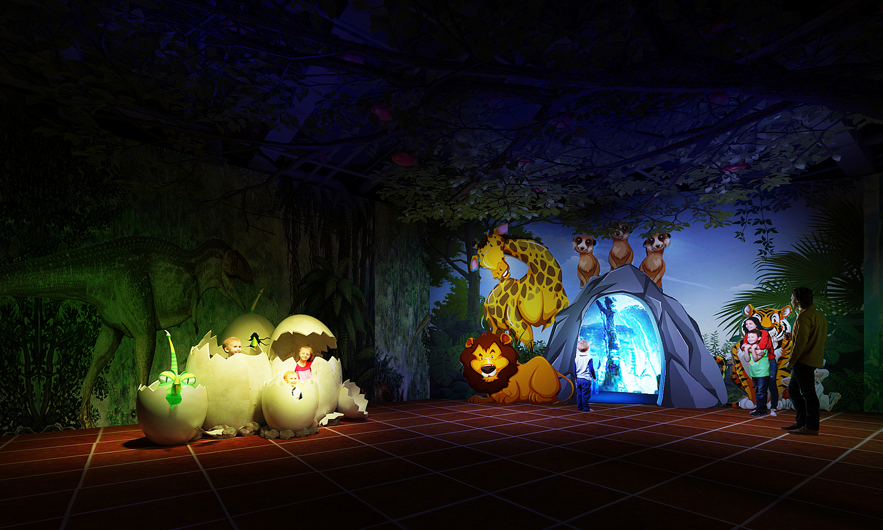 城市中心的室内萌宠动物园|空间|展陈设计|居上文化_原创作品-站酷