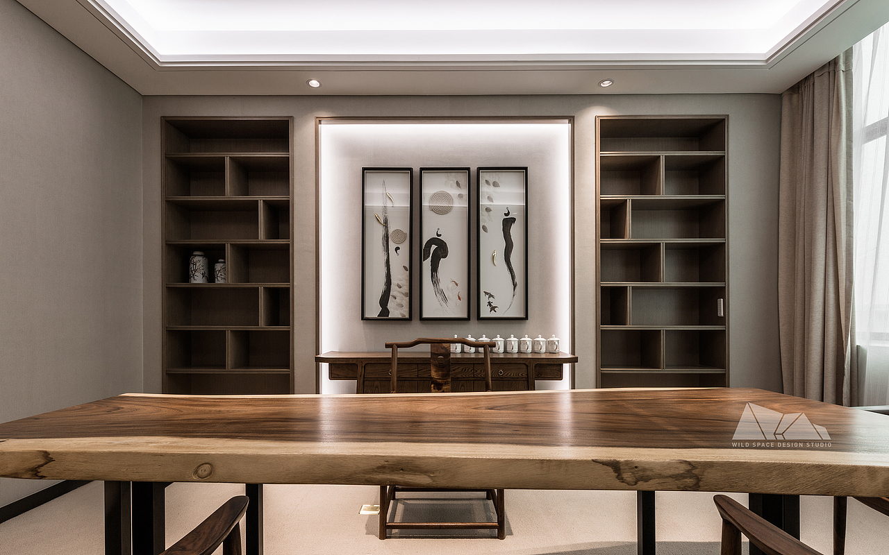 海宁办公会所-室内-空间（图ZMTMxODQzNDgw） - 家装设计 - 站酷设计师卧野空间设计原创素材 - 站酷ZCOOL