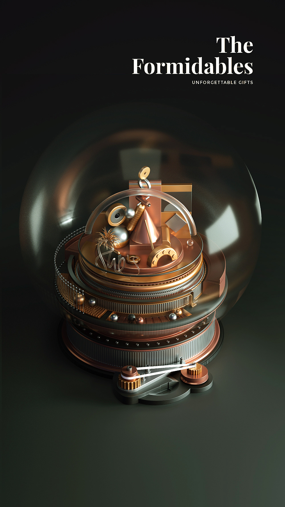 一个齿轮八音盒,仿大师作品,火候还不够