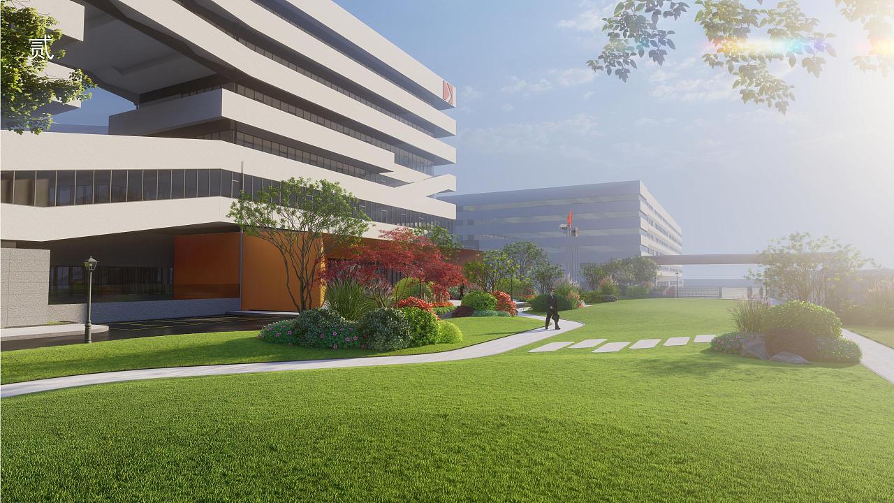 现代简约 办公区景观设计