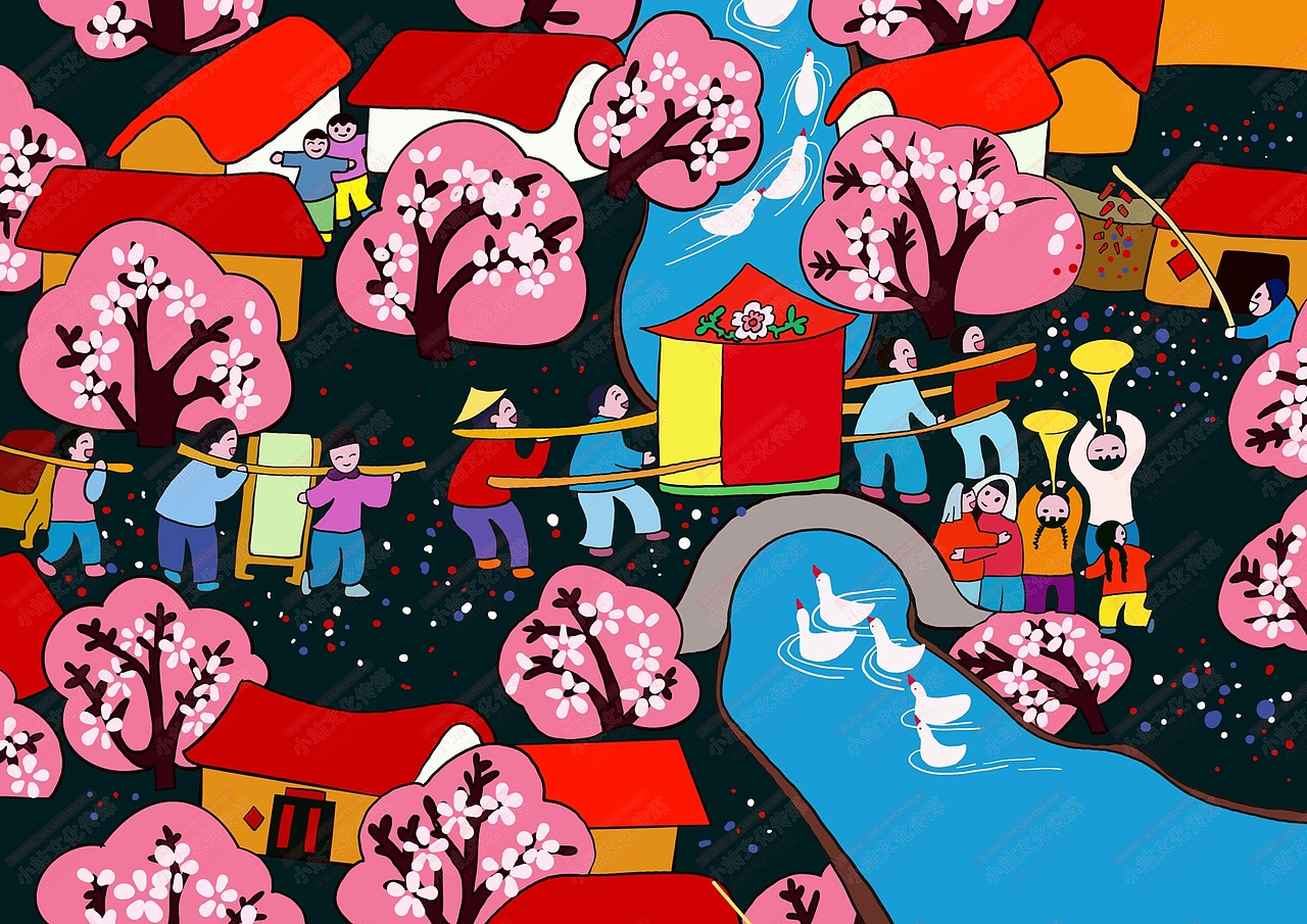 小康中国梦电脑绘画 中国梦绘画电脑绘图作品（图ZMjAzMzQ2MDQ4） - 艺术插画 - 站酷设计师sucaionline2020原创素材 - 站酷ZCOOL
