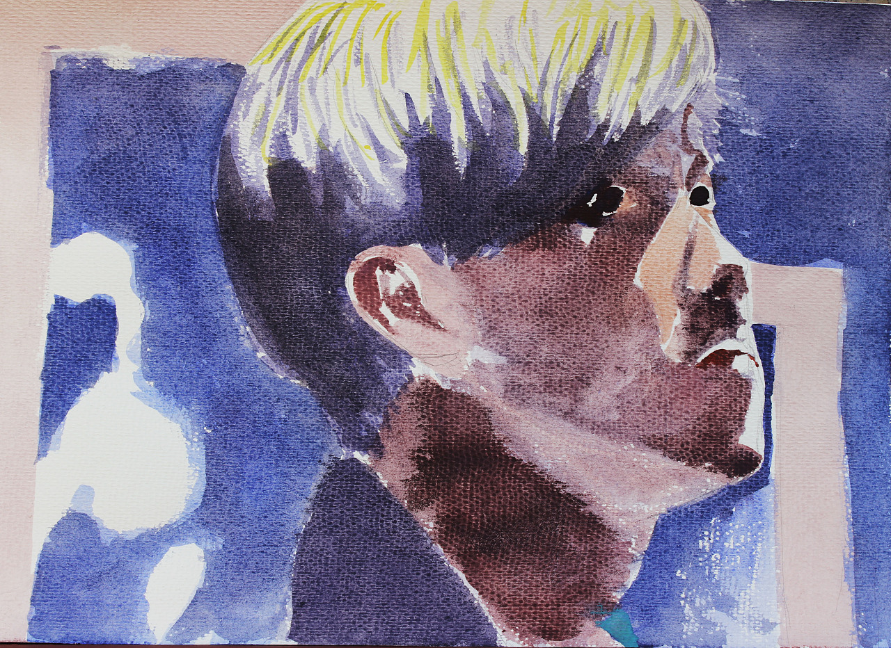 青年男女(水彩画)|纯艺术|绘画|艺青nono - 原创作品 - 站酷 (zcool)