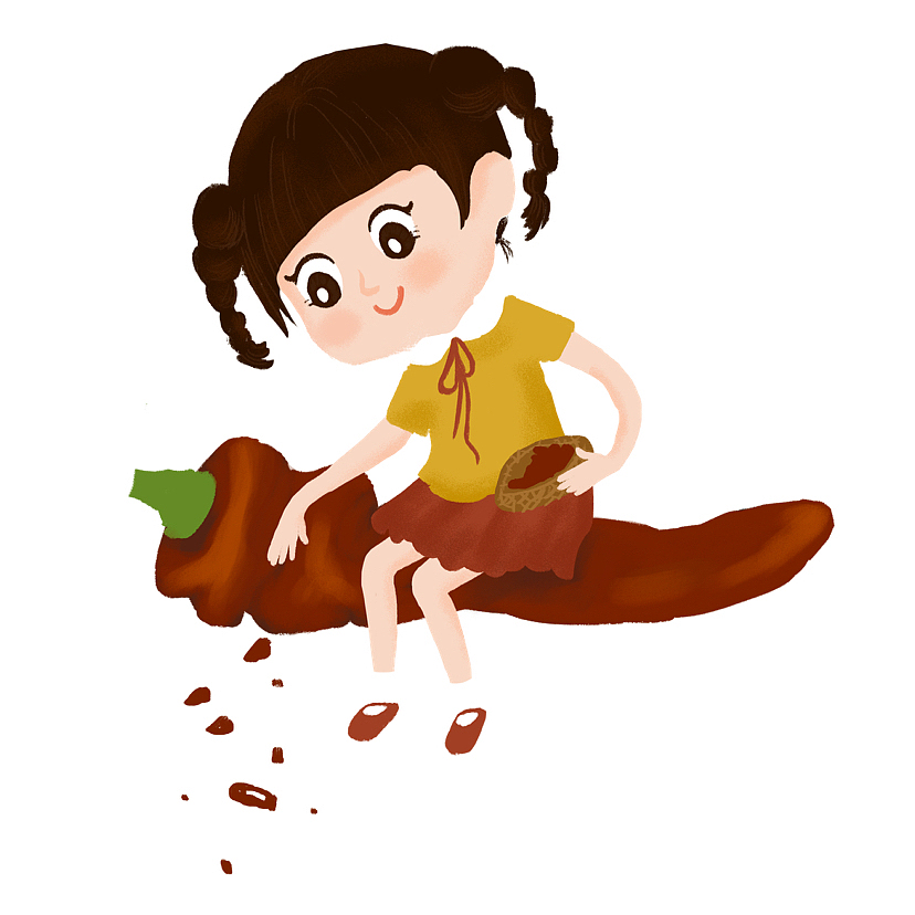 节气人物小插画