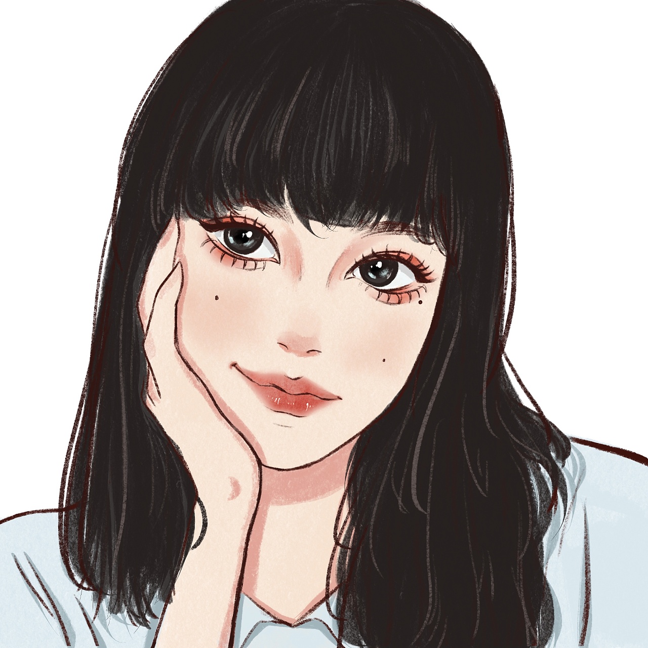 手绘头像|插画|概念设定|半只兔子o - 原创作品 - 站酷 (zcool)