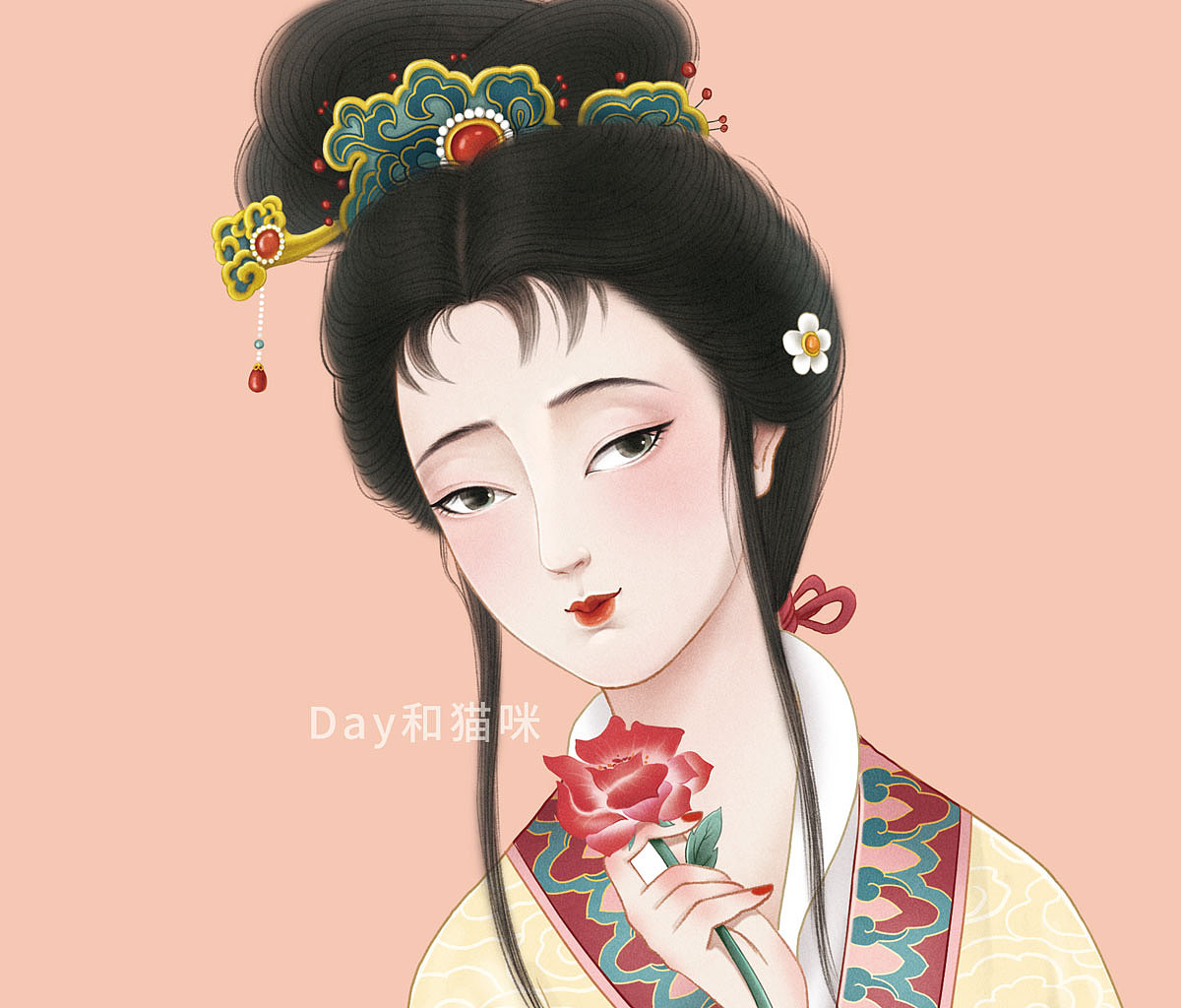 红楼梦十二钗（图ZMjg4NDQ0NDA4） - 商业插画 - 站酷设计师Day和猫咪原创素材 - 站酷ZCOOL