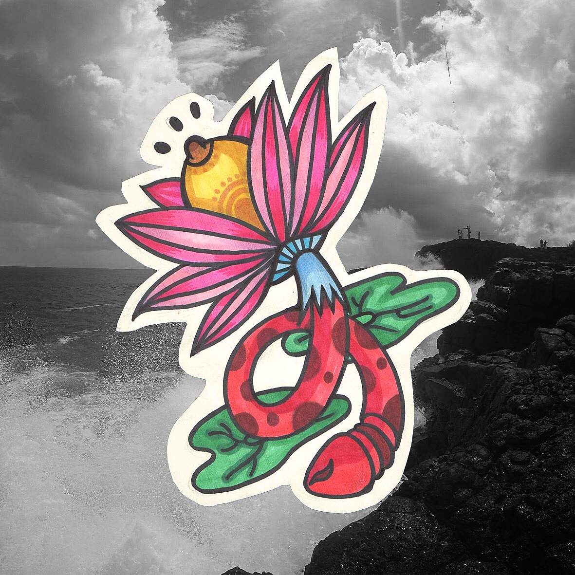 八仙过海，各显神通（图ZOTMxNjQwMDQ=） - 新锐潮流插画 - 站酷设计师saycr原创素材 - 站酷ZCOOL