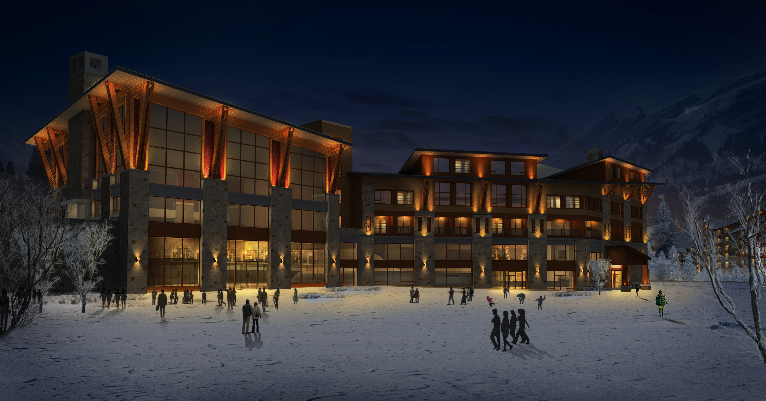 夜景照明效果图 3d ps