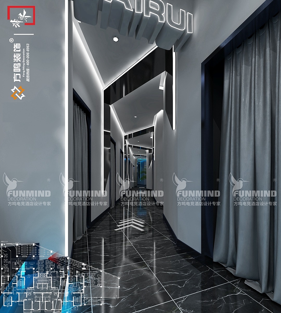 网吧设计装修|网咖/电竞馆新商业模式!电竞馆,餐厅……（图ZMjIwNTcwNTEy） - 家装设计 - 站酷设计师非界设计_方鸣原创素材 - 站酷ZCOOL