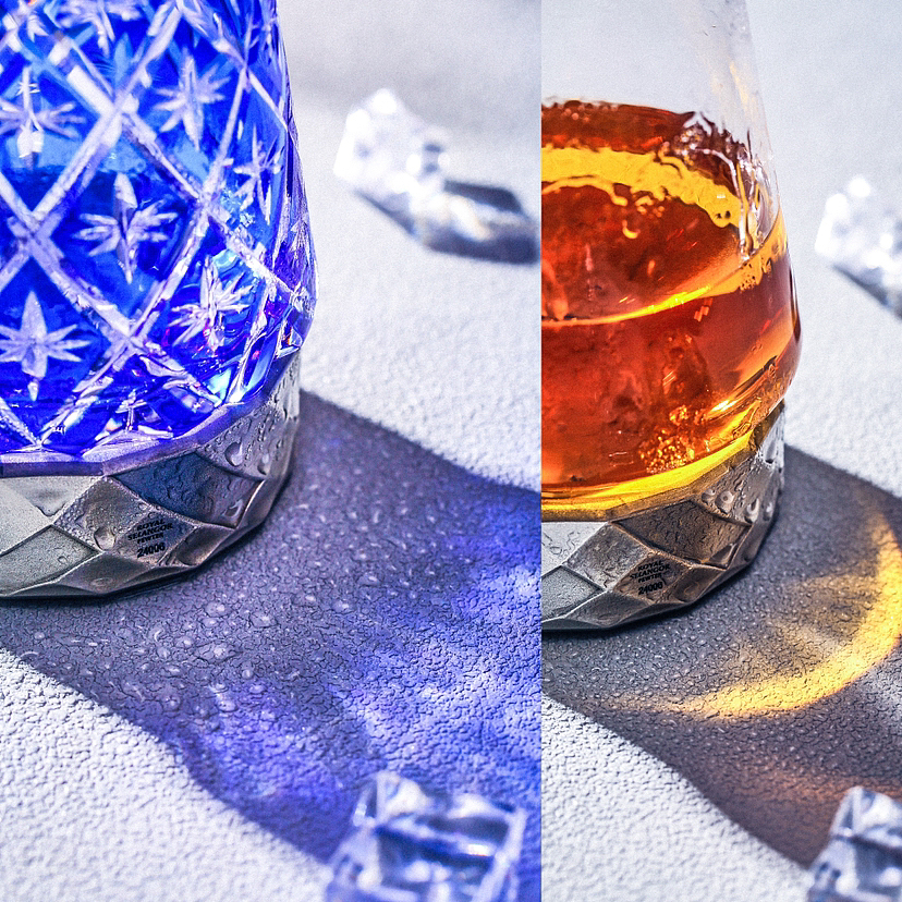 雪兰莪玻璃杯拍摄