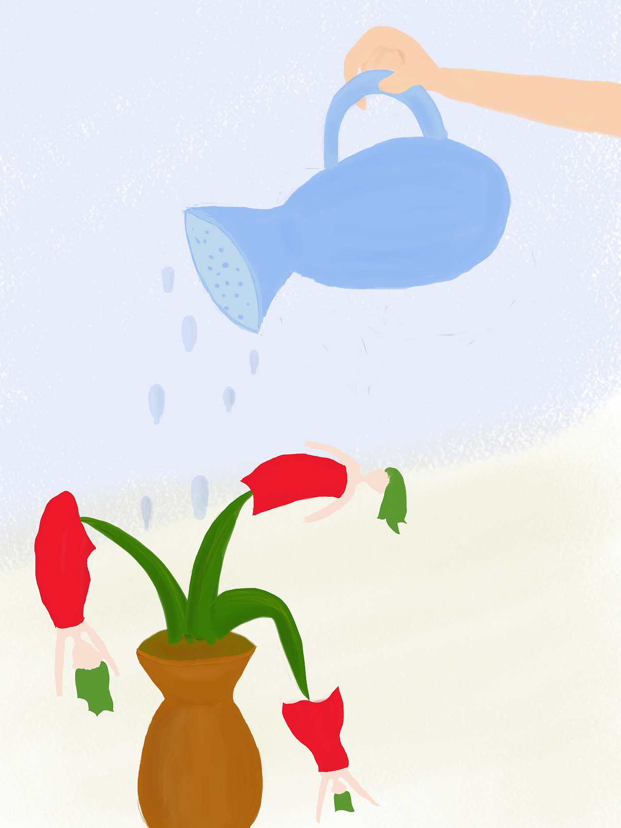 浇灌（图ZMjAyMTM0MDQ0） - 创作习作 - 站酷设计师酸酸酸菜狗原创素材 - 站酷ZCOOL